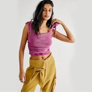 Free People Boulevard Tank with Tie straps size medium